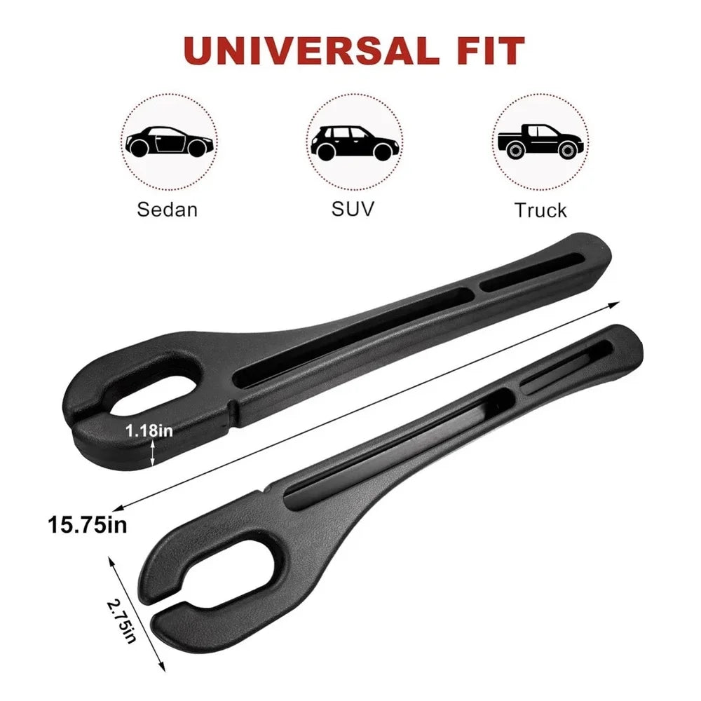 2PCS Car Seat Gap Filler Organizer, Car Seat Gap Organizer to Block Falling of Essential Items, Car Side Seat Gap Filler for Car, Universal Car Gap Filler for Cars, Suvs & Trucks - BLACK